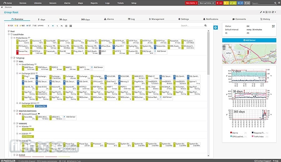 prtg network auditing software screenshot 4