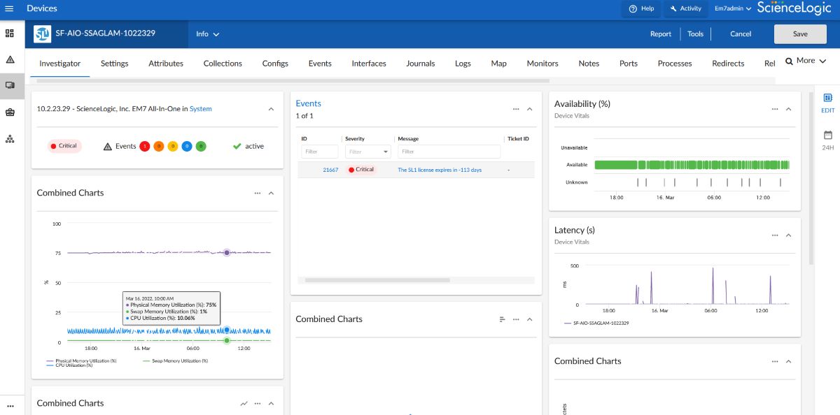 science logic snmp network monitoring tools screenshot 2